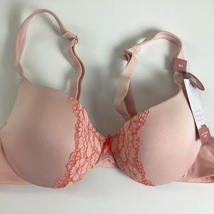 Cacique True Embrace Lightly Lined Wire T-Shirt Bra Size 32A Stretch Adjust NWT